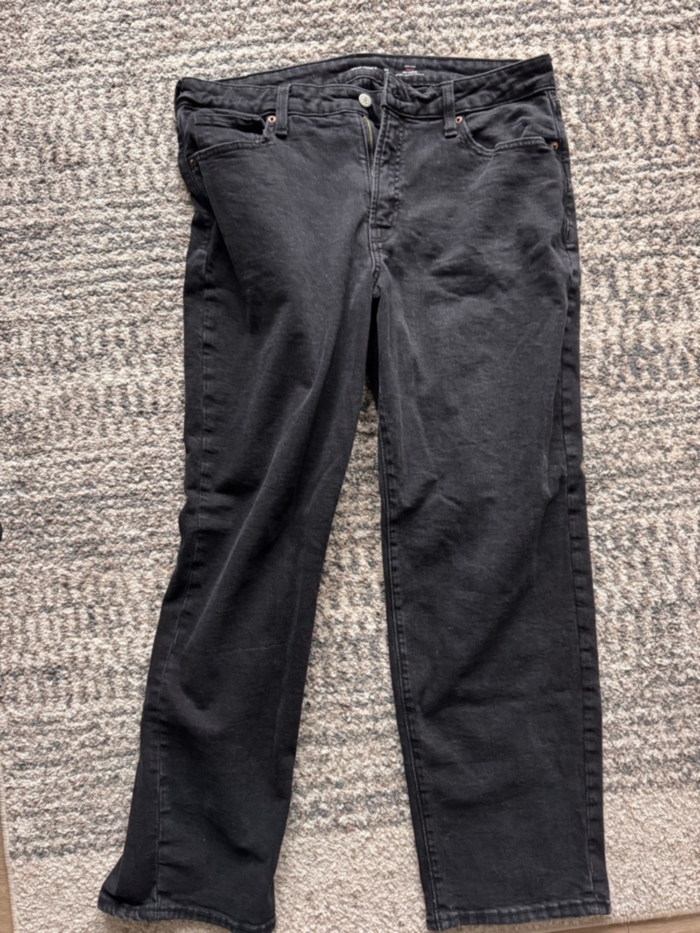 Old Navy Men's Black Straight Jeans